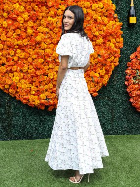 Aktris Julia Jones, Los Angeles Klasik Veuve Clicquot Polo 2021 tarihli Los Angeles 2021 tarihli Pasifik Palisades, Los Angeles, Kaliforniya, ABD 'deki Will Rogers Eyalet Tarihi Parkı' na geldi.. 