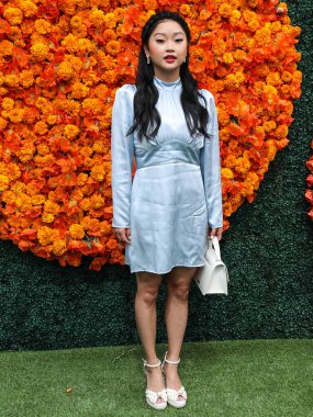 Aktris Lana Condor, 2 Ekim 2021 'de ABD' nin Los Angeles eyaletindeki Pacific Palisades, Los Angeles, Kaliforniya eyaletindeki Will Rogers Eyalet Parkı 'nda düzenlenen Veuve Clicquot Polo Classic Los Angeles 2021' e geldi.