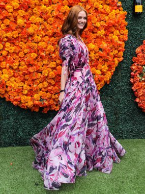 Aktris Lydia Hearst-Shaw, 2 Ekim 2021 'de ABD' nin Kaliforniya eyaletinin Pacific Palisades kentindeki Will Rogers Eyalet Parkı 'nda düzenlenen Veuve Clicquot Polo Classic Los Angeles 2021' e geldi.. 