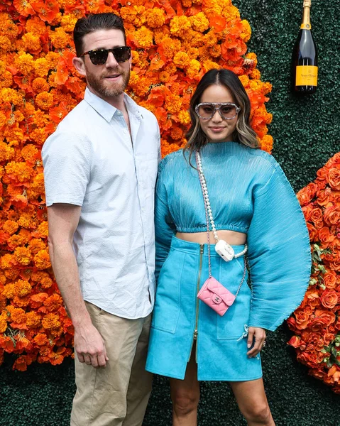 Acteur Bryan Greenberg Vrouw Actrice Jamie Chung Arriveren Veuve Clicquot — Stockfoto