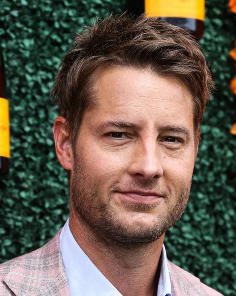 Justin Hartley Arriveert Veuve Clicquot Polo Classic Los Angeles 2021 — Stockfoto