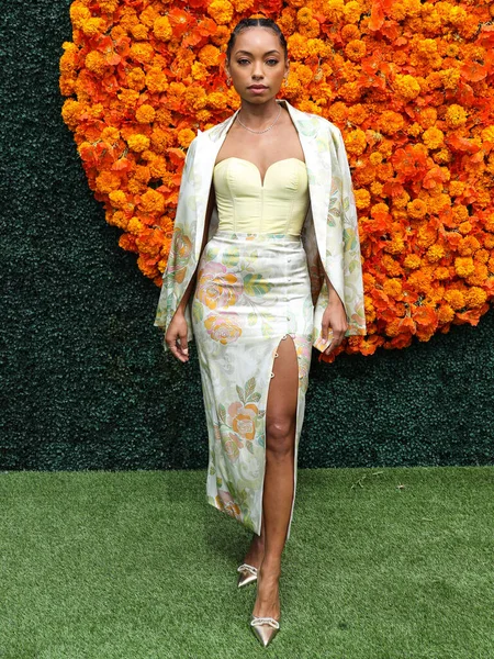Actrice Logan Browning Arriveert Veuve Clicquot Polo Classic Los Angeles — Stockfoto