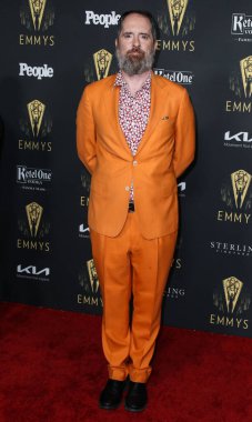 Aktör Brendan Hunt, 17 Eylül 2021 'de Kuzey Hollywood, Los Angeles, Kaliforniya, ABD' de düzenlenen Televizyon Sanatları ve Bilimleri Akademisi 'nde düzenlenen 73. Emmy Ödüllü Adaylar Resepsiyonuna geldi..