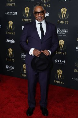 Aktör Giancarlo Esposito, 17 Eylül 2021 'de Kuzey Hollywood, Los Angeles, Kaliforniya, ABD' de düzenlenen The Academy of Television Arts and Sciences 'ta düzenlenen 73. Emmy Ödülü adaylarını onurlandırmak için Televizyon Akademisi resepsiyonuna geldi..