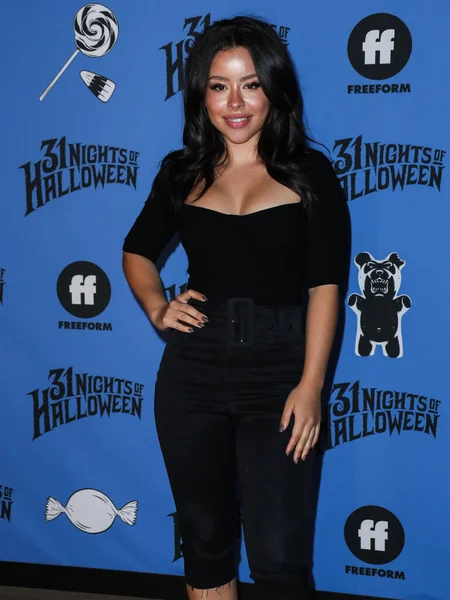 Cierra Ramirez Színésznő Megérkezik Szabad Formájú Halloween Road Talent Press — Stock Fotó