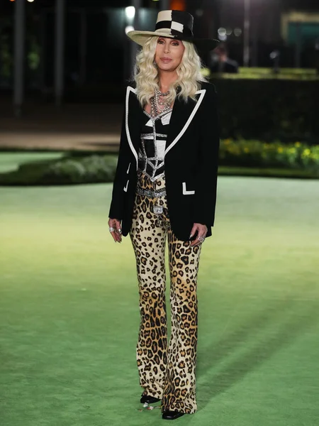 Singer Cher Cherilyn Sarkisian Wearing Dolce Gabbana Arrives Academy Museum — 스톡 사진