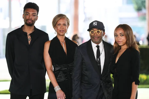 Jackson Lee Tonya Lewis Lee Spike Lee Satchel Lee Przybywają — Zdjęcie stockowe