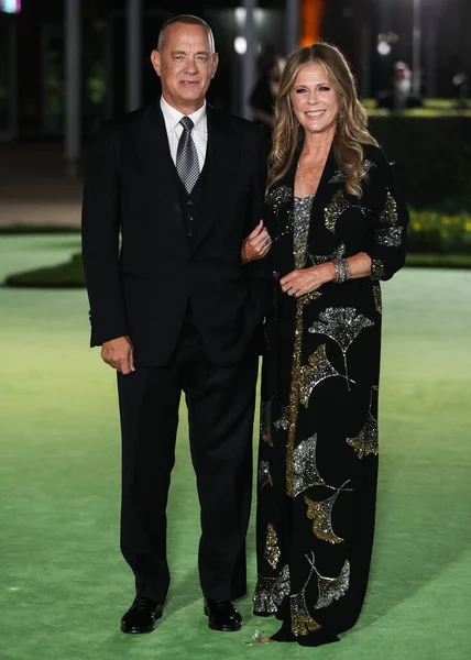 Actor Tom Hanks Esposa Rita Wilson Llegan Gala Apertura Del — Foto de Stock