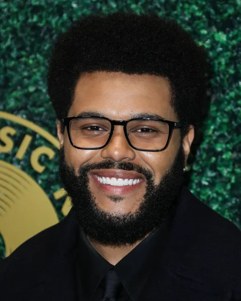 Sänger Weeknd Abel Makkonen Tesfaye Kommt Den 1St Annual Black — Stockfoto