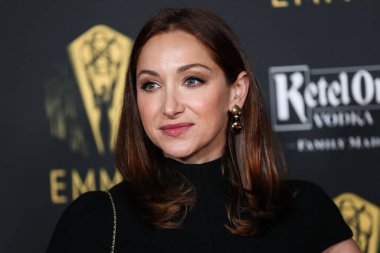 Komedyen / aktris Jamie Lee, 17 Eylül 2021 'de Kuzey Hollywood, Los Angeles, Kaliforniya, ABD' de düzenlenen The Academy of Television Arts and Sciences 'ta düzenlenen 73. Emmy Ödülü adaylarını onurlandırmak için Televizyon Akademisi' nin resepsiyonuna geldi..