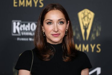 Komedyen / aktris Jamie Lee, 17 Eylül 2021 'de Kuzey Hollywood, Los Angeles, Kaliforniya, ABD' de düzenlenen The Academy of Television Arts and Sciences 'ta düzenlenen 73. Emmy Ödülü adaylarını onurlandırmak için Televizyon Akademisi' nin resepsiyonuna geldi..