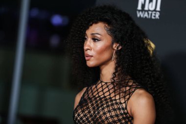 Aktris Mj Rodriguez (Michaela Antonia Ja Rodriguez), 17 Eylül 2021 'de Los Angeles, Kaliforniya, ABD' de düzenlenen The Academy of Television Arts and Sciences 'da düzenlenen 73. Emmy Ödüllü Adayları Töreni' ne geldi..