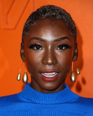 Aktris Angelica Ross, 16 Eylül 2021 'de Beverly Hills, Los Angeles, Kaliforniya' da düzenlenen SheatsGoldstein Konutu 'nda düzenlenen MARCELL VON BERLIN İlkbahar / Yaz 2021 Runway Show' a geldi..