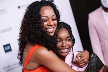 Muhabir Nischelle Turner ve aktris Marsai Martin, 11 Eylül 2021 'de Beverly Hills, Los Angeles, Kaliforniya, ABD' de düzenlenen 12.