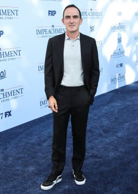 Aktör Patrick Fischler, 1 Eylül 2021 'de Batı Hollywood, Los Angeles, Kaliforniya, ABD' deki Pasifik Tasarım Merkezi 'nde düzenlenen FX Networks' in 'Suçlama Hikayesi' nin Los Angeles Premiere 'ine geldi..