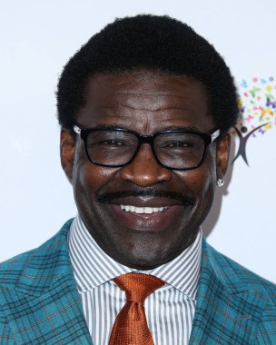 Amerikalı spor yorumcusu Michael Irvin, 20 Ağustos 2021 'de Beverly Hilton Oteli' nde düzenlenen 21. Geleneksel Harold ve Carole Pompa Vakfı Galasına geldi.. 