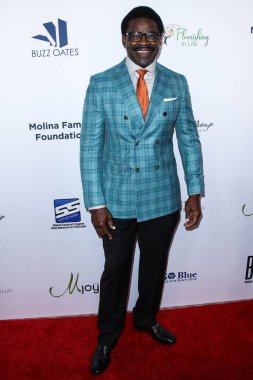 Amerikalı spor yorumcusu Michael Irvin, 20 Ağustos 2021 'de Beverly Hilton Oteli' nde düzenlenen 21. Geleneksel Harold ve Carole Pompa Vakfı Galasına geldi..