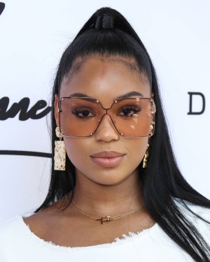 Teaira Walker, 15 Ağustos 2021 'de ABD' nin Kaliforniya eyaletinin Los Angeles şehrinde düzenlenen Lionne Fall / Winter 2021 Moda Show 'a geldi..