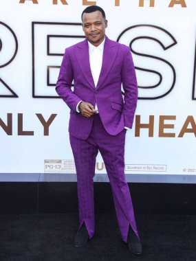 LeRoy McClain, 8 Ağustos 2021 'de Westwood, Los Angeles, Kaliforniya, ABD' deki Regency Village Theatre 'da düzenlenen MGM' nin 'Saygı' nın Los Angeles galasına geldi.. 