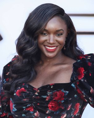 Saycon Sengbloh, 8 Ağustos 2021 'de Westwood, Los Angeles, Kaliforniya, ABD' deki Regency Village Theatre 'da düzenlenen MGM' nin 'Saygı' nın Los Angeles galasına geldi.. 