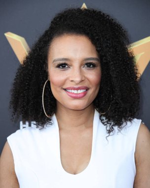 Aktris Antonique Smith, 8 Ağustos 2021 'de Marina del Rey Marriott Oteli' nde düzenlenen 4. Geleneksel Uluslararası Güç Kadınları Ödülleri 'ne geldi..