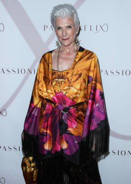 Kanada-Güney Afrika modeli Maye Musk, 17 Temmuz 2021 'de Santa Monica, Los Angeles, Kaliforniya, ABD' de düzenlenen Passionflix 's Driven' in 2. sezonunun Los Angeles Premiere 'ine ulaştı..