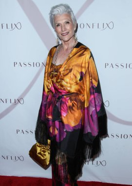 Kanada-Güney Afrika modeli Maye Musk, 17 Temmuz 2021 'de Santa Monica, Los Angeles, Kaliforniya, ABD' de düzenlenen Passionflix 's Driven' in 2. sezonunun Los Angeles Premiere 'ine ulaştı..