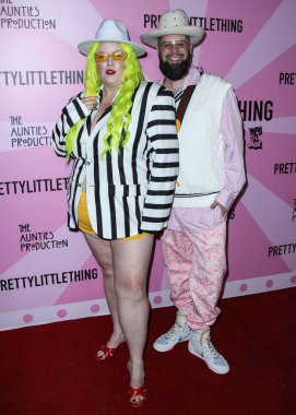 Müzik sanatçısı Margie Plus ve kocası Harald Austad, Teyana Taylor tarafından sunulan PrettyLittleThing Madhouse 'a 3 Temmuz 2021' de WISDOME Los Angeles, Kaliforniya, ABD 'de geldiler..