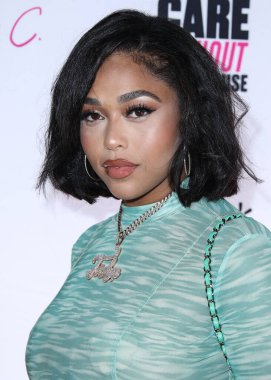Model Jordyn Woods, 18 Haziran 2021 'de Hyde Sunset Kitchen + Cocktails' da düzenlenen UOMA Güzellik Gurur Ayı ve Haziran Kutlama Açılışı etkinliğine katılıyor..