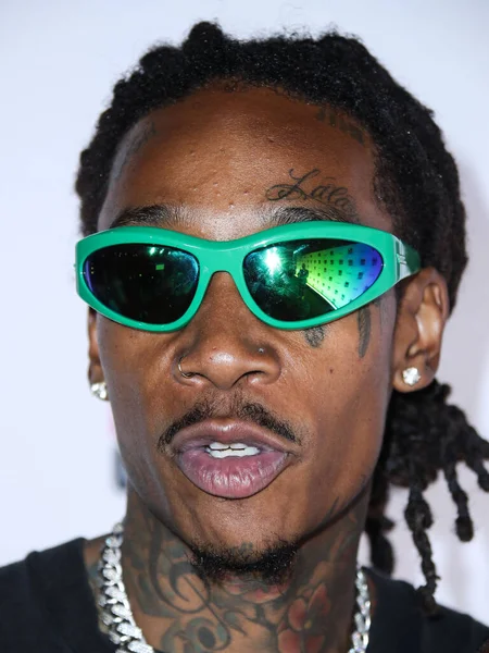 Rapper Wiz Khalifa Arrives Uoma Beauty Pride Month Juneteenth Celebration — Stock Photo, Image