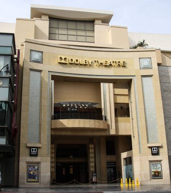 Dolby Tiyatrosu 'nun 31 Mart 2020' deki görüntüsü Hollywood, Los Angeles, Kaliforniya, ABD 'de. Los Angeles turizm ve eğlence sektörü işletmeleri Coronavirus COVID-19 salgını sonrasında geçici olarak kapatıldı.