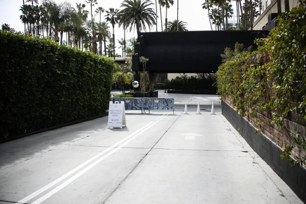 Вид Голливудский Отель Рузвельт Марта 2020 Года Голливуде Лос Анджелес — стоковое фото