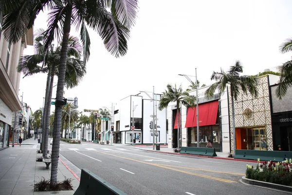 View Rodeo Drive March 2020 Beverly Hills Los Angeles California — Stock Photo, Image