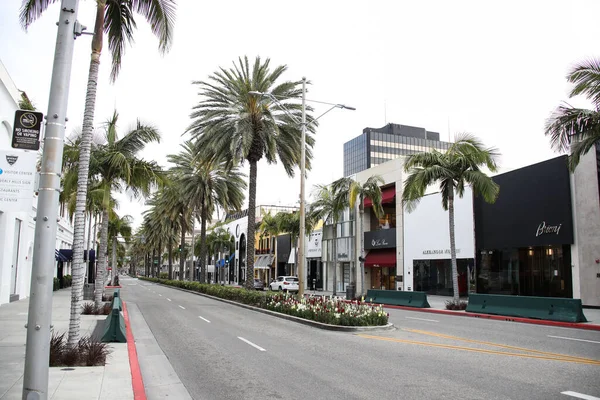 View Rodeo Drive March 2020 Beverly Hills Los Angeles California — Stock Photo, Image