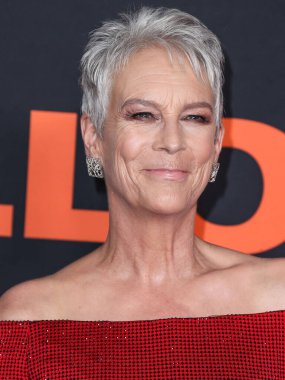 Amerikalı aktris Jamie Lee Curtis (Barones Haden-Guest), 11 Ekim 2022 'de Hollywood, Los Angeles, Kaliforniya, ABD' deki TCL Çin Tiyatrosu 'nda düzenlenen Universal Pictures and Blumhouse Productions' Halloween Ends 'in dünya prömiyerine geldi..