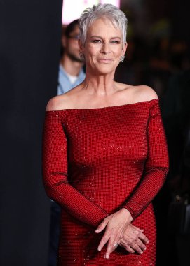 American actress Jamie Lee Curtis (Baroness Haden-Guest) arrives at the World Premiere Of Universal Pictures And Blumhouse Productions' 'Halloween Ends' held at the TCL Chinese Theatre on October 11, 2022 in Hollywood, Los Angeles, California, USA. clipart