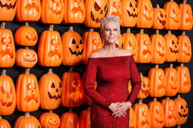 Amerikalı aktris Jamie Lee Curtis (Barones Haden-Guest), 11 Ekim 2022 'de Hollywood, Los Angeles, Kaliforniya, ABD' deki TCL Çin Tiyatrosu 'nda düzenlenen Universal Pictures and Blumhouse Productions' Halloween Ends 'in dünya prömiyerine geldi..