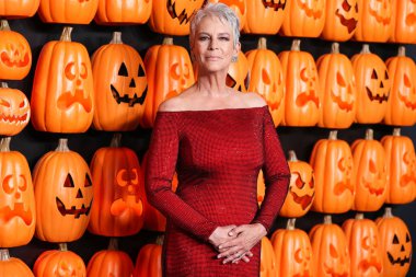 Amerikalı aktris Jamie Lee Curtis (Barones Haden-Guest), 11 Ekim 2022 'de Hollywood, Los Angeles, Kaliforniya, ABD' deki TCL Çin Tiyatrosu 'nda düzenlenen Universal Pictures and Blumhouse Productions' Halloween Ends 'in dünya prömiyerine geldi..