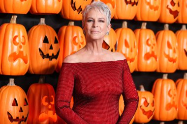Amerikalı aktris Jamie Lee Curtis (Barones Haden-Guest), 11 Ekim 2022 'de Hollywood, Los Angeles, Kaliforniya, ABD' deki TCL Çin Tiyatrosu 'nda düzenlenen Universal Pictures and Blumhouse Productions' Halloween Ends 'in dünya prömiyerine geldi..