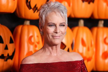 Amerikalı aktris Jamie Lee Curtis (Barones Haden-Guest), 11 Ekim 2022 'de Hollywood, Los Angeles, Kaliforniya, ABD' deki TCL Çin Tiyatrosu 'nda düzenlenen Universal Pictures and Blumhouse Productions' Halloween Ends 'in dünya prömiyerine geldi..