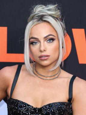 Amerikalı profesyonel güreşçi Liv Morgan, 11 Ekim 2022 'de Hollywood, Los Angeles, Kaliforniya, ABD' de düzenlenen TCL Çin Tiyatrosu IMAX 'te düzenlenen Evrensel Resimler ve Blumhouse Prodüksiyon' Halloween Ends 'in dünya prömiyerine geldi..