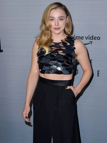 Chlo Grace Moretz Chloe Grace Moretz Amerikai Színésznő Megérkezik Amazon — Stock Fotó