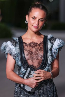 Alicia Vikander, 15 Ekim 2022 'de ABD' nin Kaliforniya eyaletinin Los Angeles kentinde bulunan Akademi Sinema Filmleri Müzesi 'nde Rolex tarafından sunulan 2..