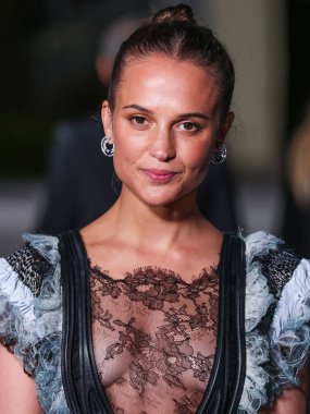 Alicia Vikander, 15 Ekim 2022 'de ABD' nin Kaliforniya eyaletinin Los Angeles kentinde bulunan Akademi Sinema Filmleri Müzesi 'nde Rolex tarafından sunulan 2..