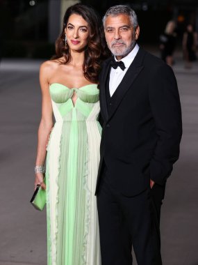 Amal Alamuddin Clooney ve kocası George Clooney, 15 Ekim 2022 'de ABD' nin Kaliforniya eyaletinin Los Angeles kentinde bulunan Akademi Sinema Filmleri Müzesi 'nde Rolex tarafından sunulan 2..