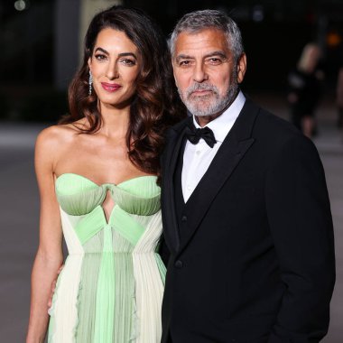 Amal Alamuddin Clooney ve kocası George Clooney, 15 Ekim 2022 'de ABD' nin Kaliforniya eyaletinin Los Angeles kentinde bulunan Akademi Sinema Filmleri Müzesi 'nde Rolex tarafından sunulan 2..