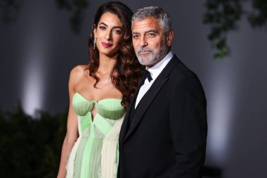 Amal Alamuddin Clooney ve kocası George Clooney, 15 Ekim 2022 'de ABD' nin Kaliforniya eyaletinin Los Angeles kentinde bulunan Akademi Sinema Filmleri Müzesi 'nde Rolex tarafından sunulan 2..