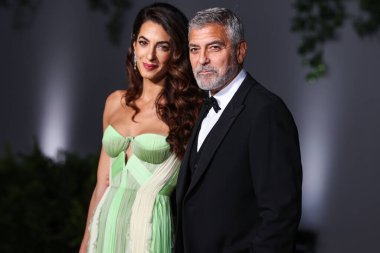 Amal Alamuddin Clooney ve kocası George Clooney, 15 Ekim 2022 'de ABD' nin Kaliforniya eyaletinin Los Angeles kentinde bulunan Akademi Sinema Filmleri Müzesi 'nde Rolex tarafından sunulan 2..