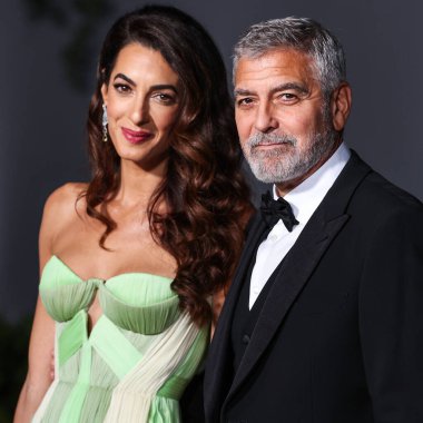 Amal Alamuddin Clooney ve kocası George Clooney, 15 Ekim 2022 'de ABD' nin Kaliforniya eyaletinin Los Angeles kentinde bulunan Akademi Sinema Filmleri Müzesi 'nde Rolex tarafından sunulan 2..