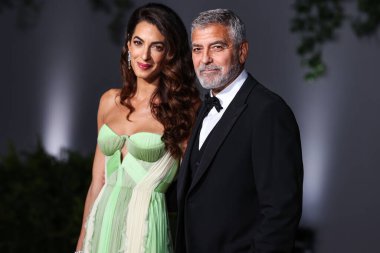 Amal Alamuddin Clooney ve kocası George Clooney, 15 Ekim 2022 'de ABD' nin Kaliforniya eyaletinin Los Angeles kentinde bulunan Akademi Sinema Filmleri Müzesi 'nde Rolex tarafından sunulan 2..